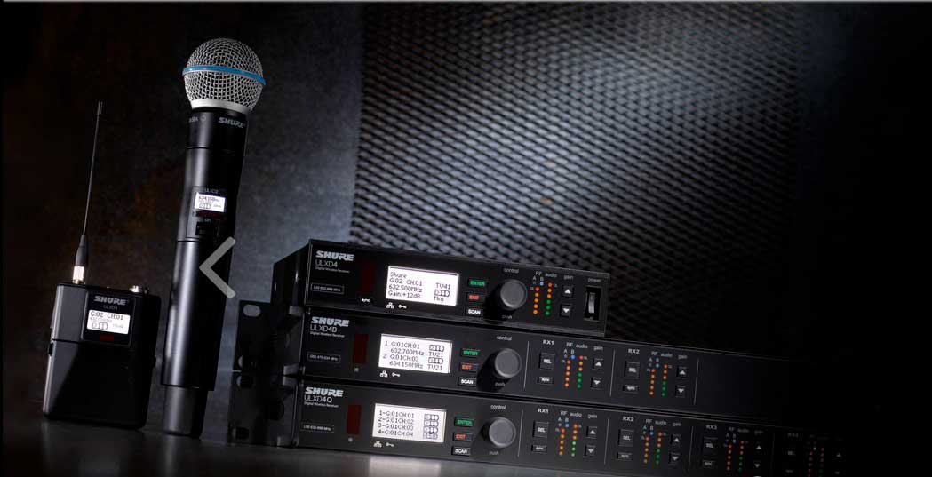 SHURE ULXD4D Digitales Drahtloses Mikrofonsystem